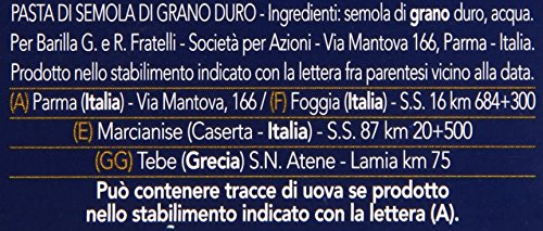 Barilla - Spaghetti Tagliati, Pasta di Semola di Grano Duro, n.38 - 500 g - [confezione da 10]