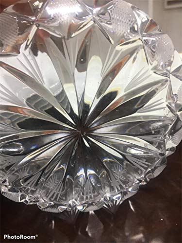 Posacenere in Cristallo - Decorazione Elegante e Raffinata - Cristallo in Forma Tonda