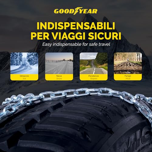 Goodyear 77900 "G9, Catene Neve Auto 9 mm