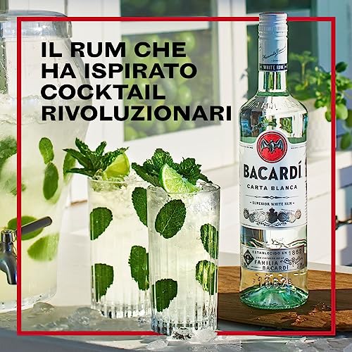 BACARDÍ Carta Blanca White Rum, Rum Bianco dei Caraibi
