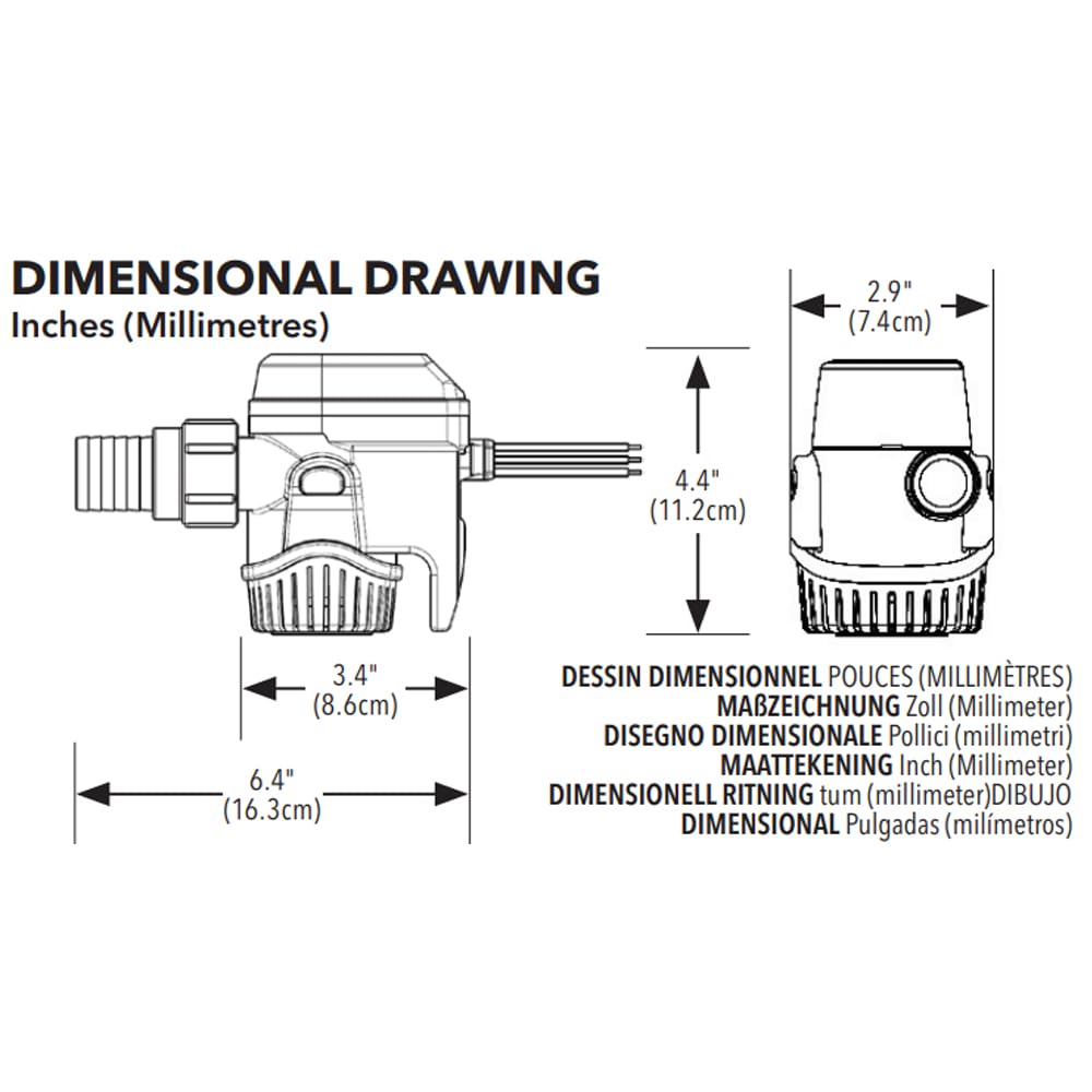 Rule Mate Fully Automated, Water Sensing Bilge Pump