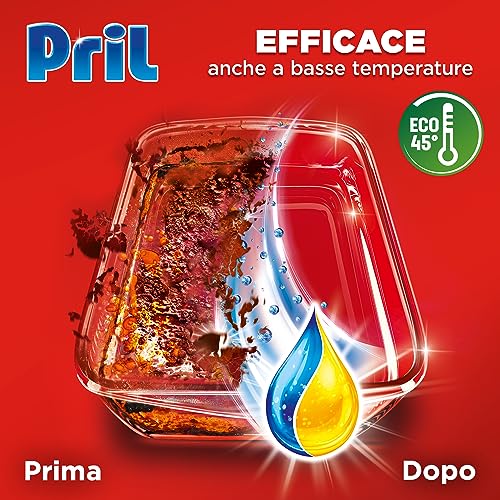 Pril Excellence Duo Gel Detersivo Lavastoviglie Gel, 30 Lavaggi