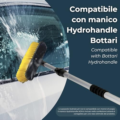 Bottari Idrospazzola Hydrobrush, Spazzola Lavaggio Auto, Camion, Autobus, Van, Compatibile con Manico Hydrohandle