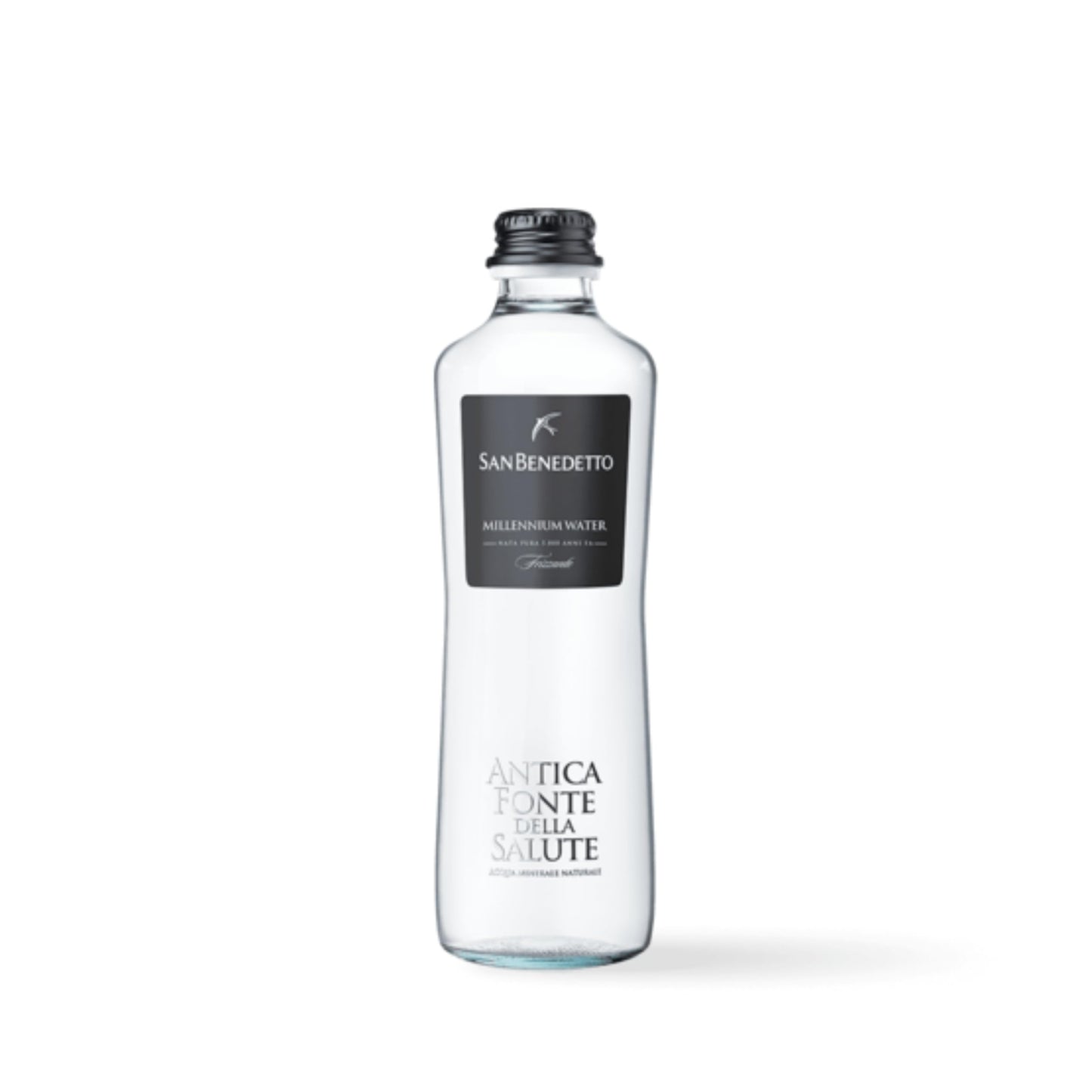 Acqua San Benedetto Frizzante Antica Fonte della Salute | Premium Water | Confezione da 24 Bottiglie in Vetro da 330ml