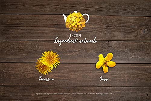 Sogni d'oro Tisana Regolarità, confezione da 20 Filtri, con senna e tarassaco, solo ingredienti naturali. Favorisce l'equilibrio della flora intestinale.