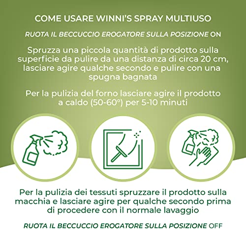 Winni's - Sgrassatore Spray Universale Multisuperficie Ipoallergenico