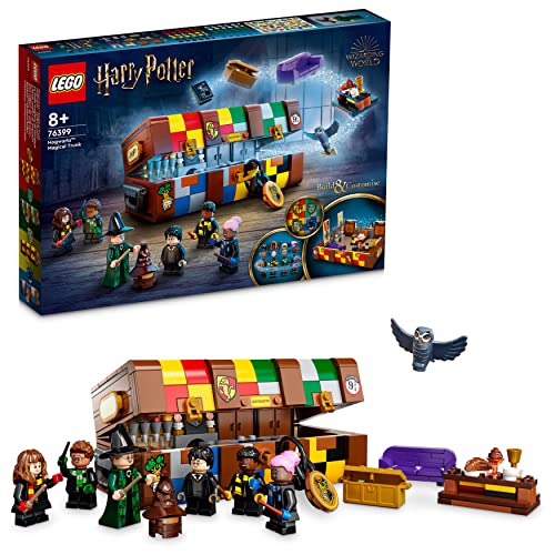 LEGO 76399 Harry Potter Hogwarts Magico Bagagli Set con Colori Casa, Giocattolo Personalizzabile Idea Regalo con Minifigure del Film