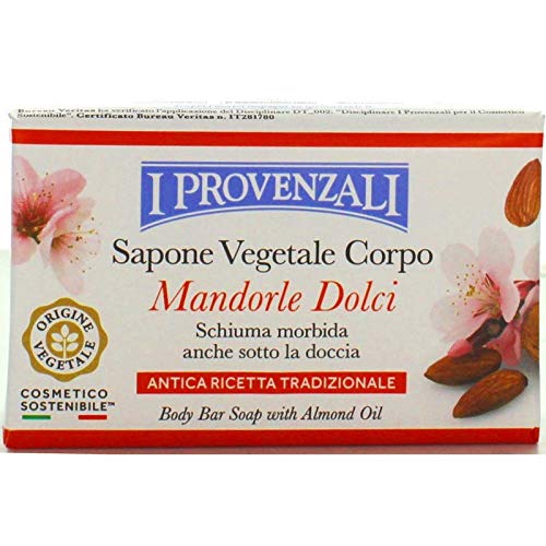12 x I PROVENZALI Sapone Corpo Di Olio Mandorle Dolci 250 GR