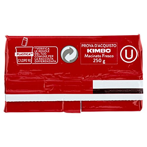 Kimbo - Macinato Fresco, Caffè di Napoli, Tostatura Media - 10 pezzi da 250 g [2500 g]