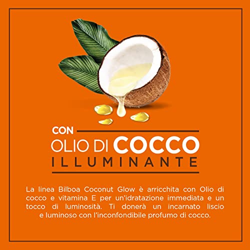 Bilboa, BOV Solare Coconut Glow SPF 30, Crema Solare Spray con Olio di Cocco e Vitamina E, Leggera sulla Pelle, Protezione Solare Resistente all'Acqua, 150 ml