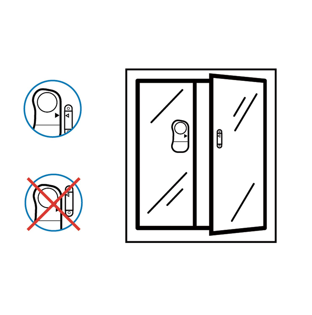 Electraline 58401 Allarme Perimetrale Wireless Sensore porte e finestre, Confezione da 3 pezzi