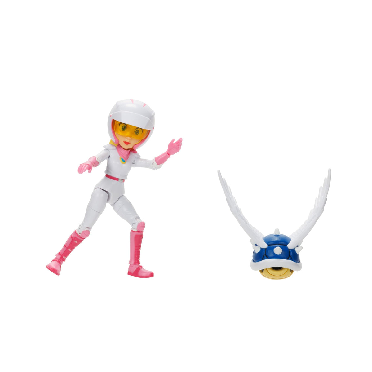 Nintendo Super Mario Movie – Action figure di Biker Peach alta 13 cm, articolata ed estremamente dettagliata, con guscio spinato alato. Direttamente dal film! Per bambini e collezionisti