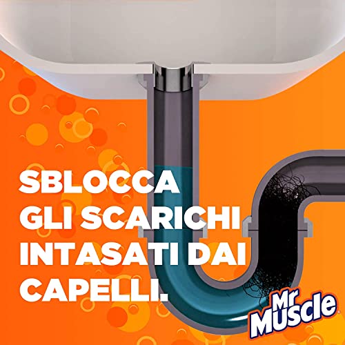 Mr Muscle Schiuma Elimina Odori per Tubi e Scarichi, SICURO PER I TUBI - Formato Scorta da 12 Pezzi da 500 ml