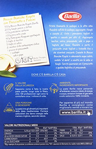 Barilla - Mezze Maniche Rigate