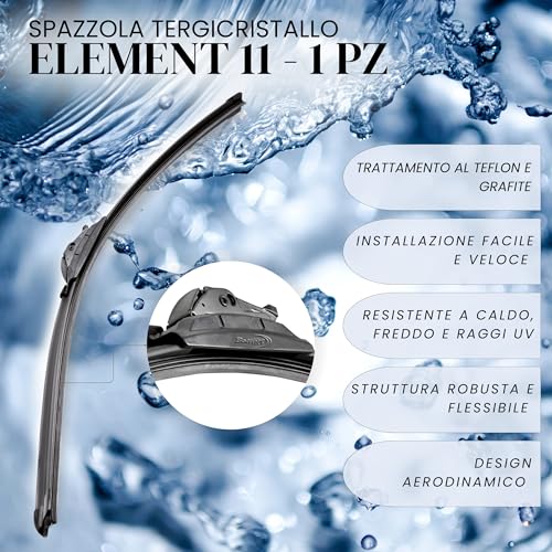 Bottari"Element 11" spazzola tergicristallo singola