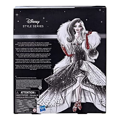 Disney Villains Style Series Cruella De Vil, Contemporary Style Fashion Doll, Collectible Toy for Girls 6 Years and Up [Esclusivo Amazon]