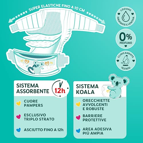Pampers Baby Dry Maxi, Pacco Doppio DWCT, Taglia 4 (7-18 kg), 34 Pannolini