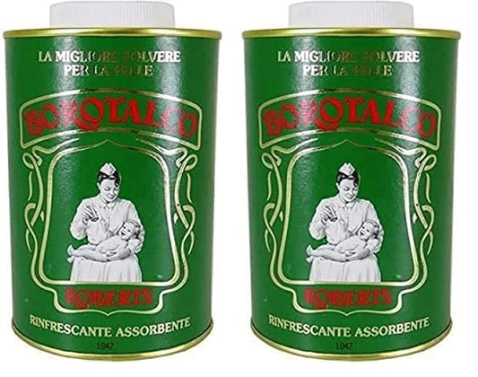 Borotalco, Talco Barattolo, Polvere di Talco, Talco in Polvere Multiuso Assorbente e Rinfrescante- Per una Pelle Vellutata e Adatto per Uomo, Donna e Bambini - Confezione da 500 gr