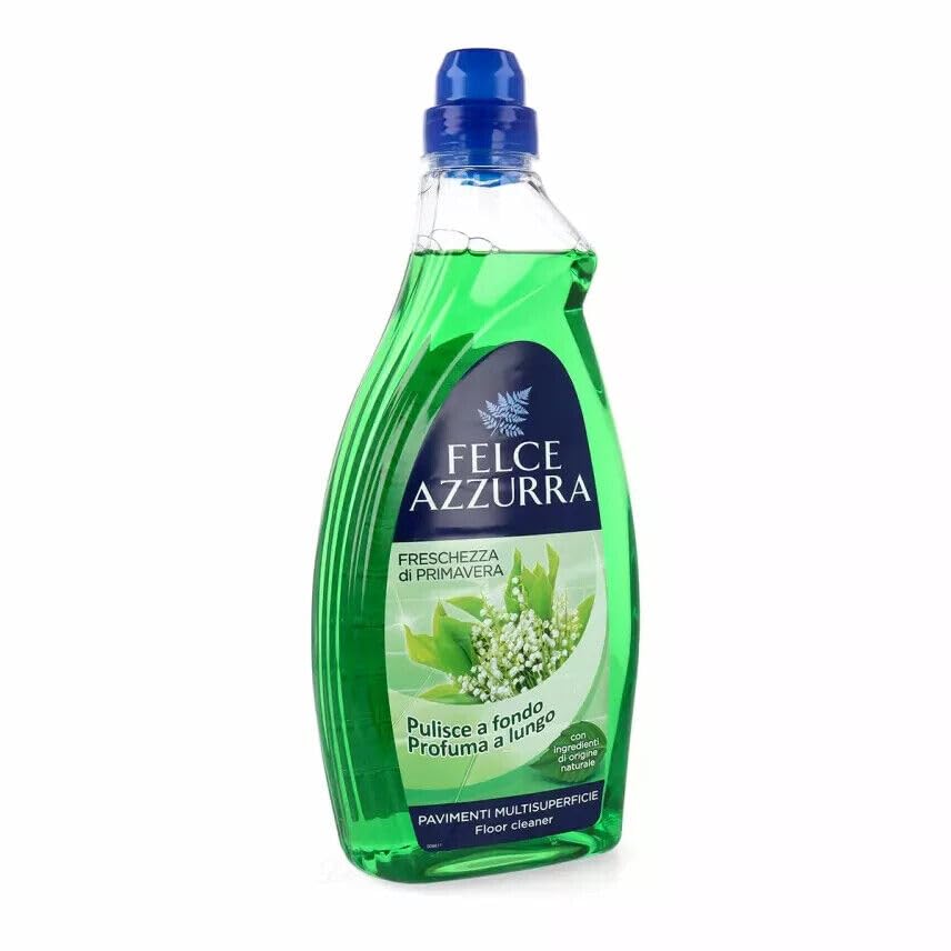 Confezione da 12 Paglieri Felce Azzurra Pavimenti Freschezza di Primavera, Detergente per pavimenti multipli 1 litro