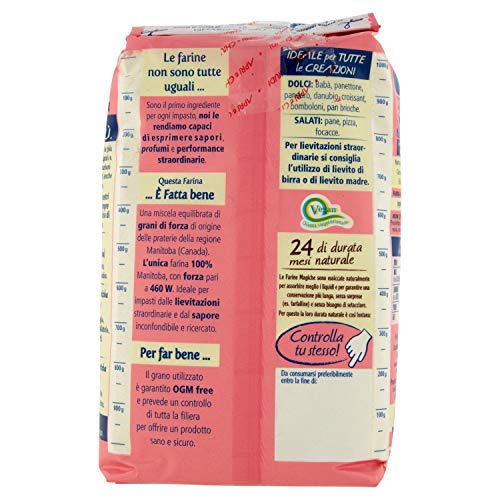 Le Farine Magiche - Manitoba, Farina - 5 pezzi da 1 kg [5 kg]