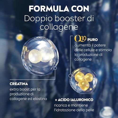 NIVEA Q10 Anti-Rughe Power Crema Viso Notte Extra Rigenerante 50 ml, Crema viso antirughe e idratante, Crema viso Acido Ialuronico, Coenzima Q10 e Creatina per un doppio booster di collagene