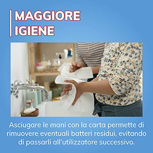 Foxy Tornado | Asciugatutto | 1 rotolo | 250 strappi | Rotolo 3 veli universale | Carta 100% certificata FSC® | Confezione 100% riciclabile