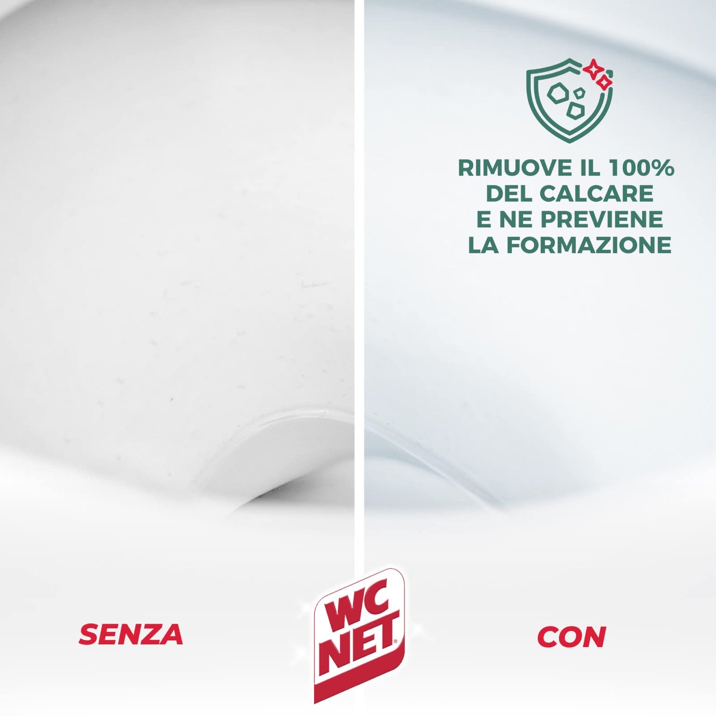 Wc Net - Disincrostante Disinfettante Gel per Sanitari e Superfici, Pulitore Liquido per Wc, 700 ml x 4 Pezzi