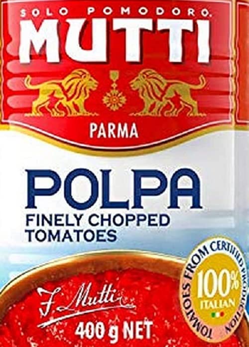 8x Mutti Polpa di Pomodoro Pomodoro Salice Pulp 400g 100% Italian! Dose