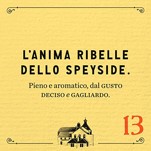 Craigellachie 13 Anni Speyside Scotch Single Malt Whisky con astuccio regalo, affinato in botti di Sherry e Bourbon, Vol. 46%, 70 cl / 700 ml