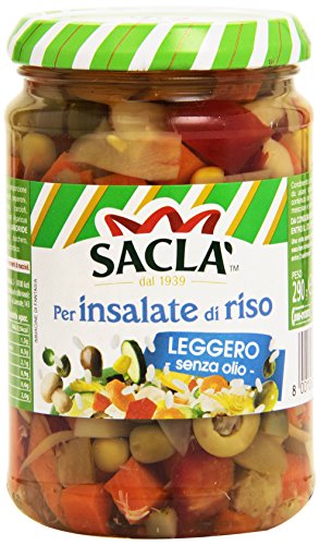 Saclà - Per Insalate di Riso, Condimento a Base di Verdure Pronto da Usare, Leggero, Senza Olio e Glutine - 290 g