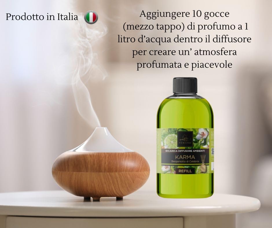 Lady Venezia Ricarica per Diffusore Bastoncini – 500 ML Profumatore Ambiente – Essenze per la Casa - Fragranze Assortite