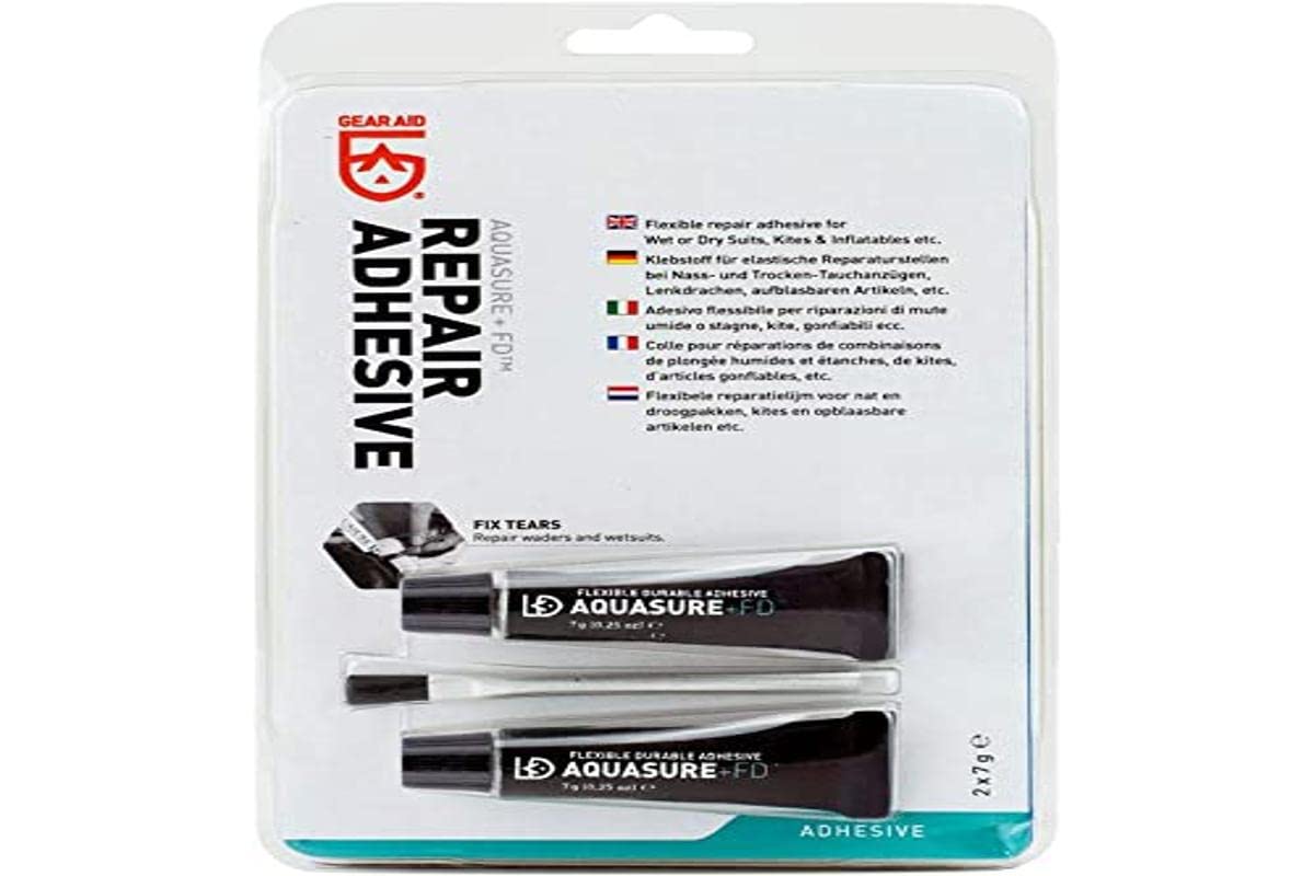 McNett Acquasure GearAid Repair Adhesive Riparazione per Mute | 2x7gr