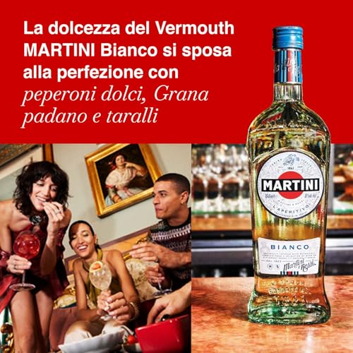 MARTINI Bianco Vermouth Aperitivo, 14,4% ABV, 100cl / 1L