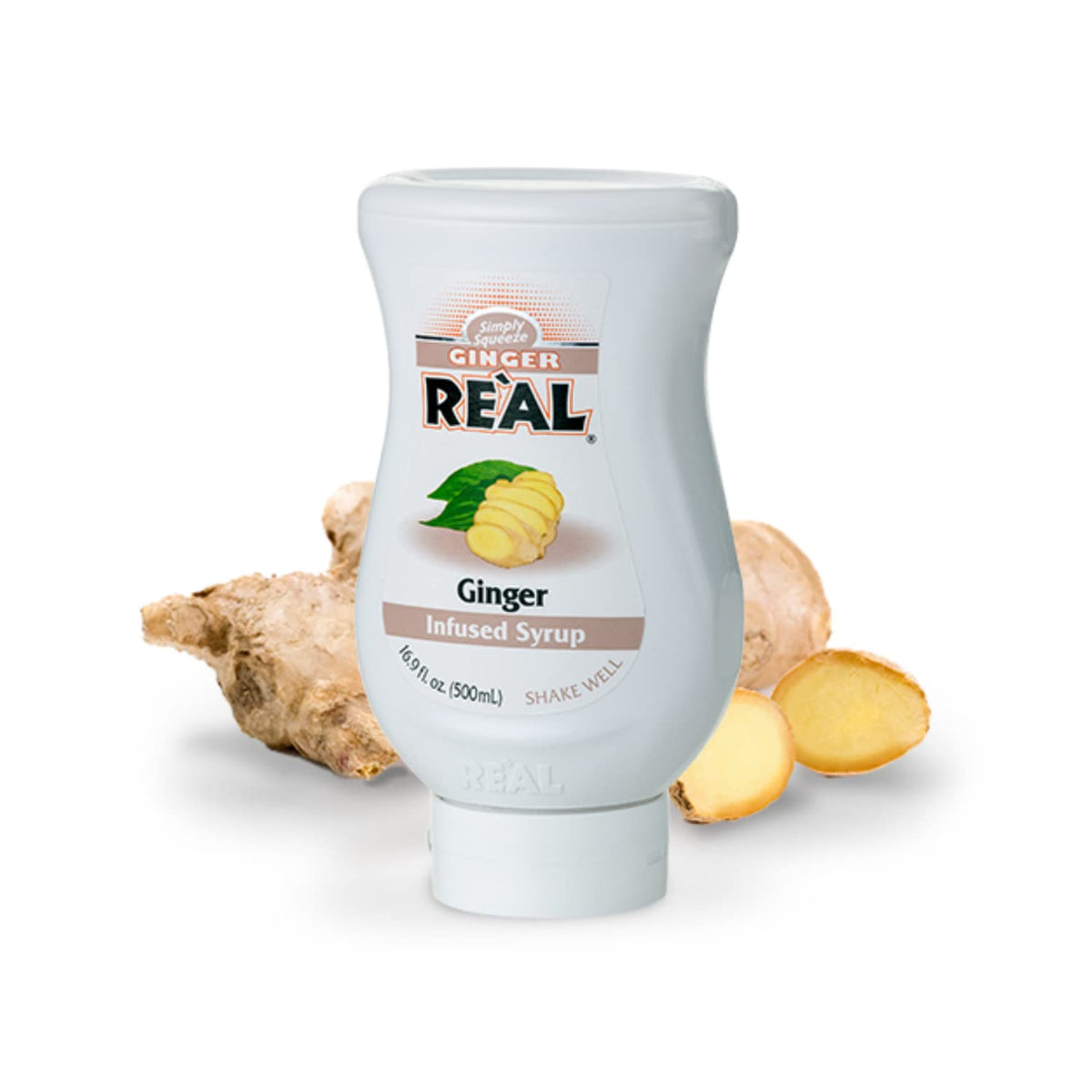 Reàl | Infuso di Zenzero | Zenzero Laiwu Sciroppo per Dolci | Sciroppo Zenzero Preparato Cucina - 1 x 500 ml.