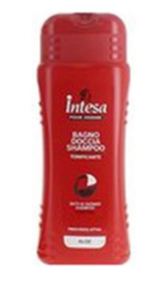 12 X Intesa pour Homme Bagno Doccia Schiuma Uomo tonificante all'Aloe offerta