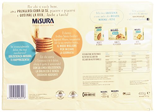 Misura - Biscotti, Dolcesenza, Preparati con Yogurt - 400 g