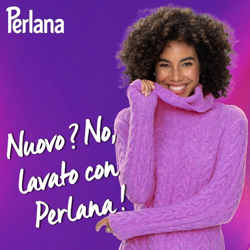 Perlana Detersivo Delicati Lavanda (28 lavaggi), Detersivo lavatrice liquido per lana, seta e delicati, Detersivo delicati per effetto cashmere e fibre rinnovate al profumo di lavanda