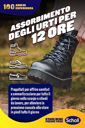 Scholl Solette Gel Activ Work, Solette da Lavoro per Donna con Tecnologia Antiodore, Azione Ammortizzante e Anti Urti, Confezione da 1 Paio