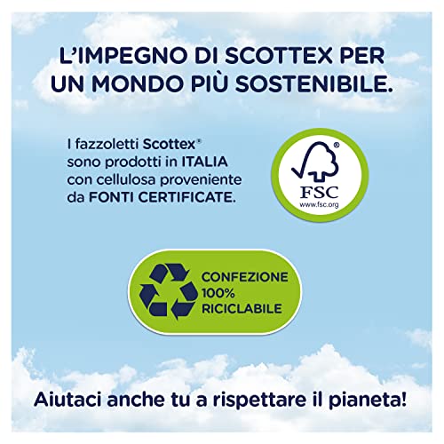 Scottex Fazzoletti di Carta Allergy Comfort, Box Fazzoletti Ultra Delicati, Senza Profumo, Ideali per Pelli Sensibili, 56 Veline
