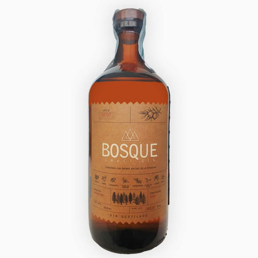 Bosque, Gin Craft Nativo, 500 ml, Gin Artigianale Argentino, Prodotto in Patagonia, Aroma Agrumato, Note Erbacee di Ginepro Selvatico e Spezie, Quadrupla Distillazione, Idea Regalo, 42% Vol.
