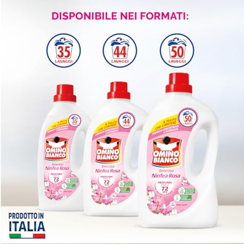 Omino Bianco - Detersivo Lavatrice Liquido, Ninfea Rosa