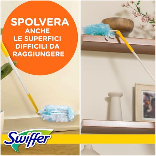 Swiffer Duster Piumini Catturapolvere Manico + 2 Piumini