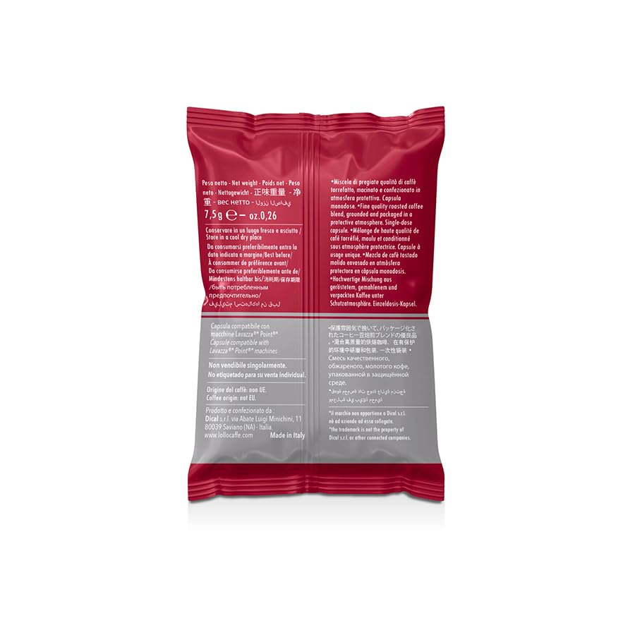 Lollo Caffè Passione Joy, Miscela Argento - 800 (8x100) Capsule - Compatibili con le Macchine ad uso domestico Lavazza* Espresso Point*