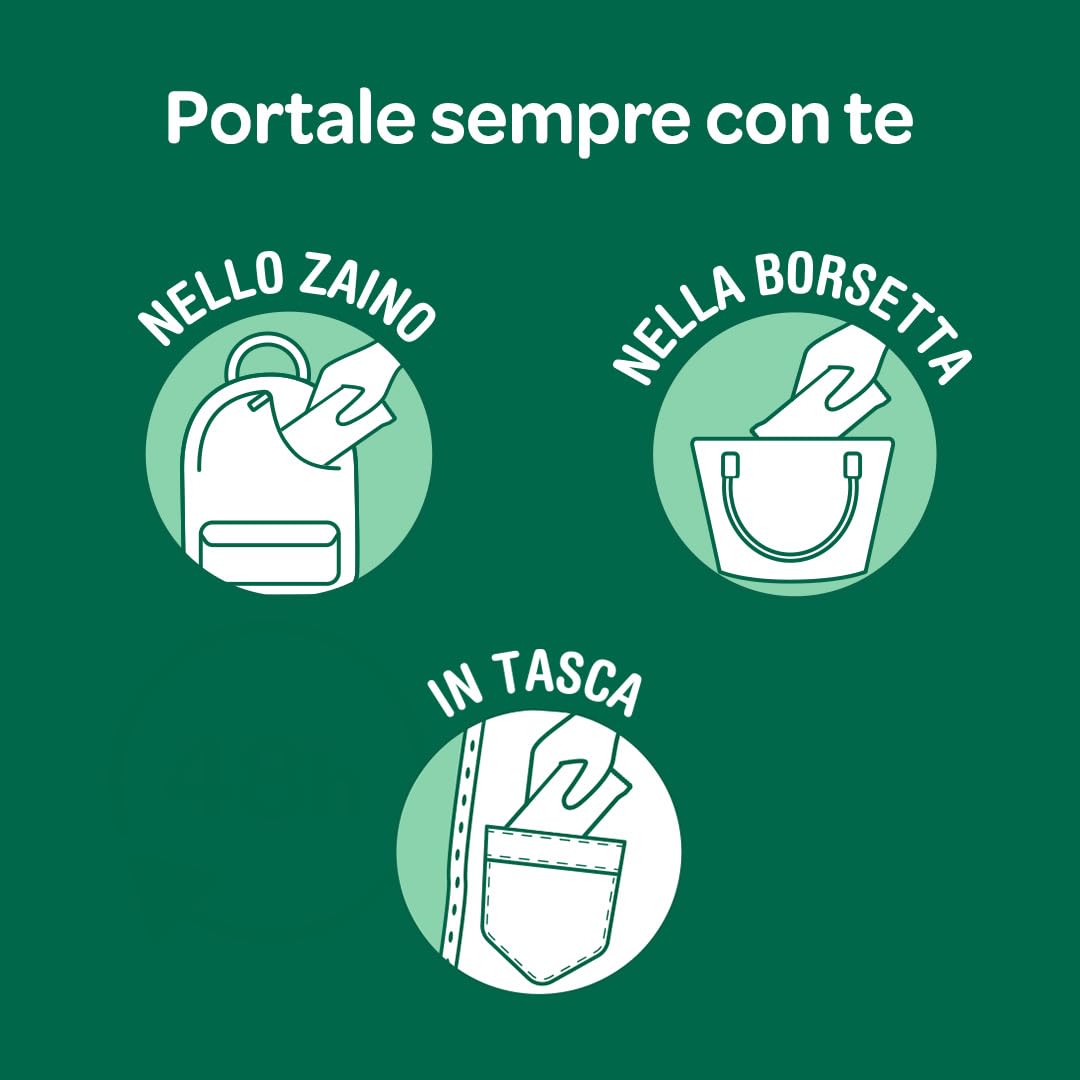 Borotalco, Deo-Salviette Originale, Salviette Deodoranti e Detergenti 2in1, con Molecole Anti-Odore e Formula Anti-Macchia, Efficacia Deodorante 48h, Ideali per Uso Quotidiano, Confezione da 12 Pz