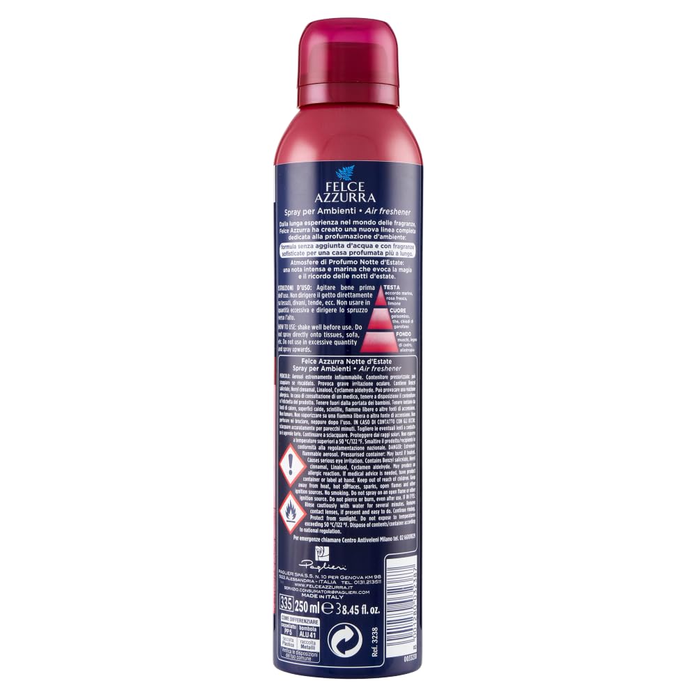 Felce Azzurra Notte d'estate Deodorante Ambienti, 24 confezioni da 250 ml