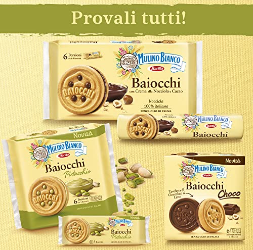 Mulino Bianco Biscotti Baiocchi al Pistacchio