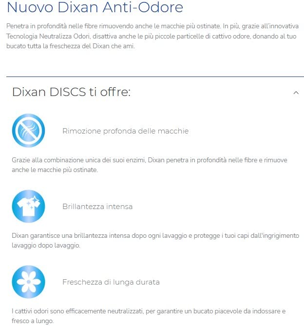 Dixan Discs Classic, Detersivo Lavatrice Predosato In Capsule, profumazione Classica, confezione da 35 Lavaggi