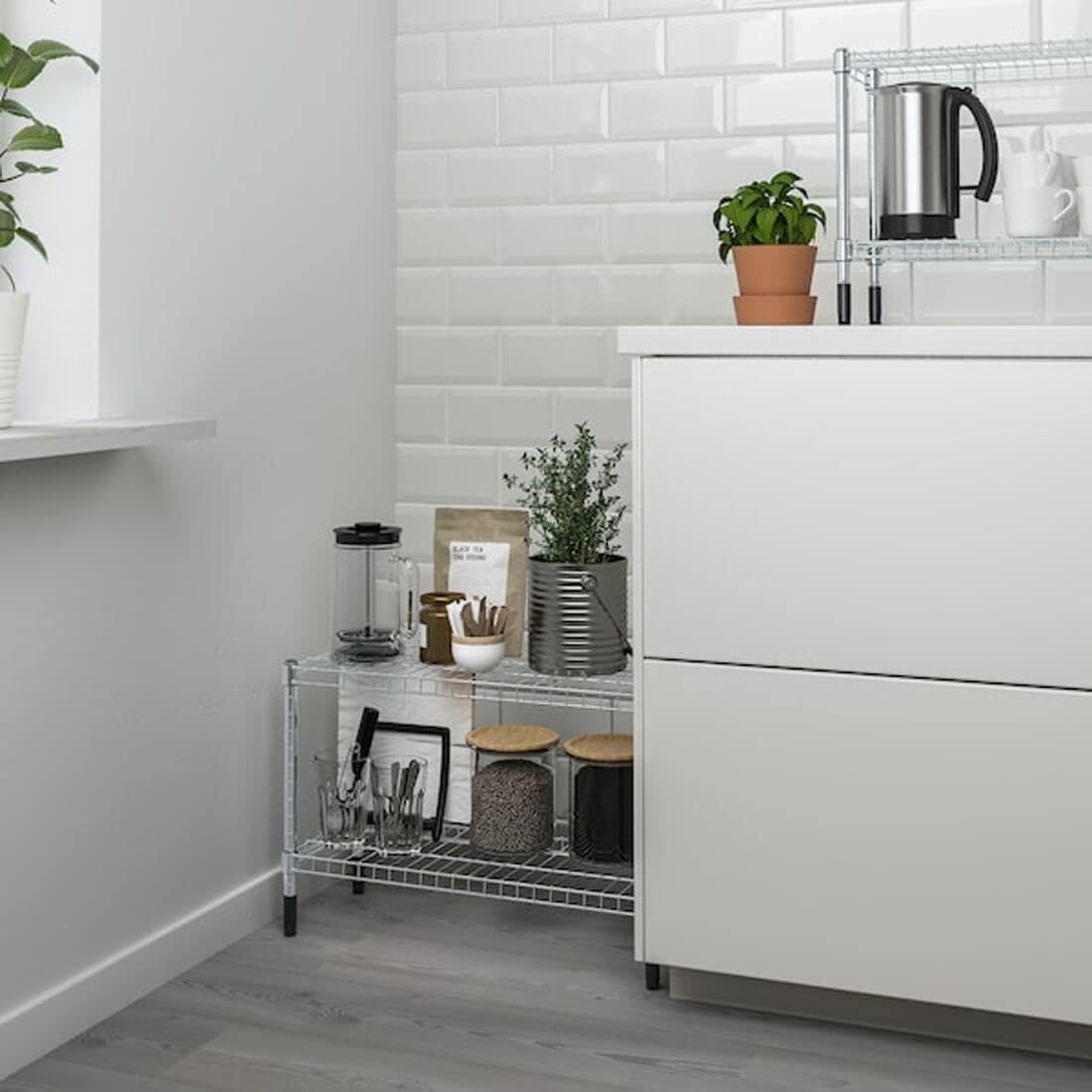 IKEA OMAR Scaffalatura, 60x25x40 cm, zincato