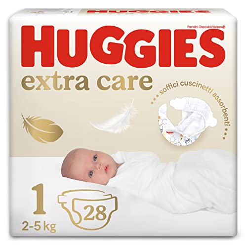 Huggies Extra Care Bebè, Pannolini, Ultra assorbente