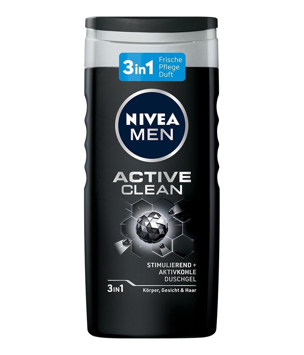 6 X DOCCIA Shampoo gel NIVEA MEN Active Clean UOMO offerta in stock
